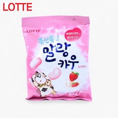 115 흰블리 / 말랑카우딸기 158g X 4봉 기획세트 츄잉캔디 간편간식 어린이간식 캔디 카라멜소스 젤리 츄잉캔디, 단일 수량