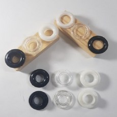 대성스냅 플라스틱 아일렛 20mm 24mm, 100set, 20화이트 - 아일렛20호