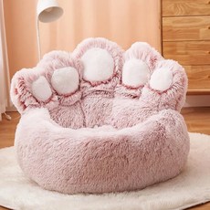 개집 애완 동물 곰 발 모양 집 작은 강아지 침대 테디 이동식, 1.Pink