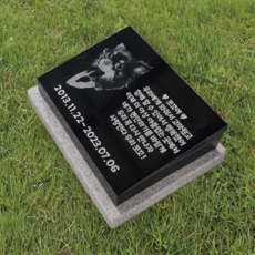  강아지 장례 추모 사진비석 400, 카톡으로 전달할게요, 디자인변경 