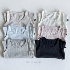 국내생산 남아 여아 런닝 속옷 아기 유아 아동 주니어 초등학생 무지 면 스판 나시 난닝구