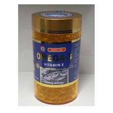 그린탑 오메가 3+비타민 E 1 000mg 365정 GREENTOP OMEGA 3+VITAMIN E 1000MG 365CAPS, 2개