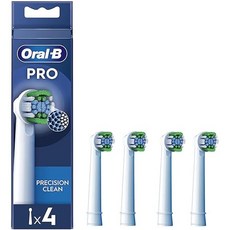 Oral-B 브라운 오랄비 교체 브러쉬 베이직 프로페셔널 pro 전동칫솔 좌절 프리 패키지 EB20RX-4, 4개