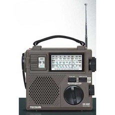 Desheng GR-88P 노인 전대역 FM 중파 및 단파 충전식을 위한 수동식 발전 재난 비상 라디오, 1개, Mini GR-99 블랙 USB 충전기