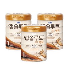 앱솔루트 프리미엄 명작 분유 1단계, 3개, 800g