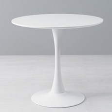 카페 원형 식탁 테이블 라운드 탁자 화이트 2인 700, 원형테이블 800 (화이트)