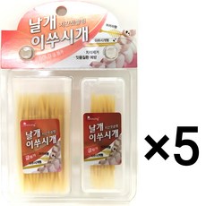 보성 치간치솔형 날개 이쑤시개 대형(금첨가) 브러쉬형 이쑤시개형 치석제거 잇몸질환 예방, 5개, 1개입