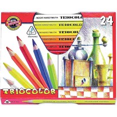 KOH-I-NOOR MAGIC 점보 삼각 색연필 (24 팩)