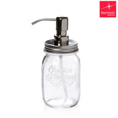 [서원상사] 펌프 유리병 500ml/유리디스펜서, 콰트로 디스펜서 500ml, 1개