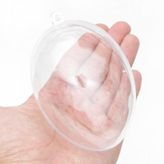 오꿈 투명공 플라스틱 투명캡슐 아크릴볼, 04 투명공 타원 대 5set, 1봉