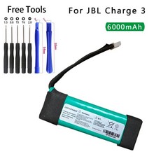 JBL 스피커용 배터리 티어다운 도구 포함 충전 3 3.7V 6500mAh GSP1029102A, 1)JBL Charge 3 2016, 1개