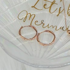 14k꼬임링귀걸이