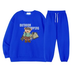 글래드블리스 남여공용 아웃도어캠핑 도톰맨투맨+조거팬츠 세트