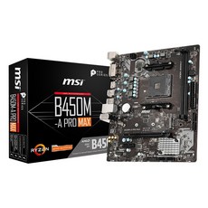 MSI B450M-A PRO 맥스 AMD CPU용 메인보드 MS-7C52