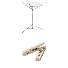 96 캐럿 빨래 집게를 포함한 알루미늄 번들로 제공되는 휴대용 우산 건조대 (Bundle), Bundle