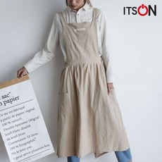 현모양처 무료배송 [잇츠온] 코튼 파스텔 원피스 앞치마, 상세페이지 참조
