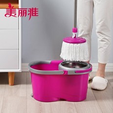 미리아 (MARYA) 회전 대걸레를 가속대 쌍드라이버 손을 씻다 회전하다 회전하다 물레일 걸레일 걸레미네이터 둘 자주색, 상세페이지 참조