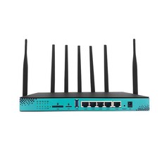 Wiflyer AC11 무선 Wifi 라우터 기가비트 5G 라우터 AC1200 리피터 (5 * 6dBi 고 이득 안테나 포함) 넓은 커버리지 쉬운 설정|3G/4G 라우터|, 1개, US Plug - FM150-NA, 단일