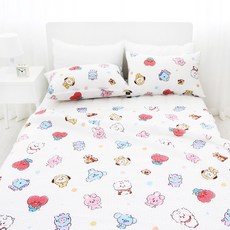 BT21 홑이불 뱀부 리플 여름이불