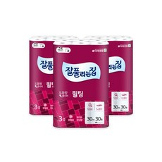잘풀리는집 화장지 퀼팅 3겹 30M 30롤 x3개, 90개, 30개입