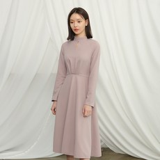 나인 (OP-4249)모던 네크 슬릿 포인트 원피스