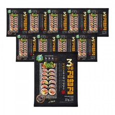 지도표성경김 맥반석 세번구운 김밥김 22g, 10개