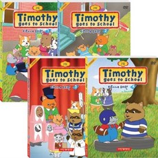 애플리스 DVD 티모시네 유치원 2집 4종세트 TIMOTHY GOES TO SCHOOL, 단일상품/1