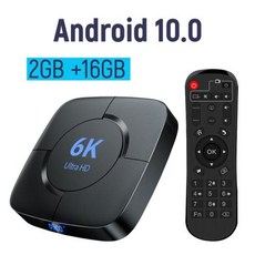 와이파이 블루투스 스마트 TV 박스 셋톱 박스 미디어 플레이어 안드로이드 10 4GB 32GB 64GB 6K TV 박스 H.265 3D 비디오 2.4G 5GHz, 1) 미국 플러그 - 16G TV BOX, 없음 - h.265미디어플레이어