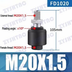 공압 실린더 및 실린더 부품용 플로팅 조인트 플로트 볼 밸브 FD1004M4 M5 08 M8 M10 M12 M16 M20 FM4 × 07