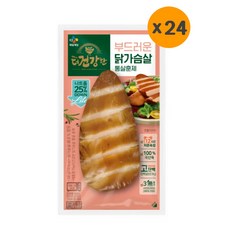 (냉장)[더건강한]닭가슴살 통살훈제100g 한박스, 100g, 24개