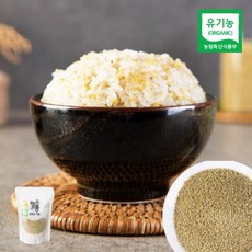 국내산 유기농 홍천 청차조 2024년산 햇 차조 차조밥 좁쌀 이유식, 500g, 1개