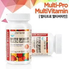 비타민하우스 멀티비타민 종합비타민 비타민 B C E 나이아신 엽산 판토텐산 피로회복 면역력 남성 여성 종합영양제, 1개, 2개월분