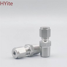 파이프 10mm BSPT 6mm 12mm 8mm 더블 커넥터 스테인레스 3/8 튜브에서, 1개