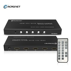 아크로넷 VDK-SW041V2 HDMI 멀티뷰어 화면분할기 4:1 4포트 심리스, 1개