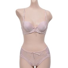 폭스 레이스리본 포인트와이어 B컵 브라팬티세트X1EA 여성브라 브라팬티세트 브라렛 여성속옷 노와이어브