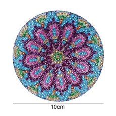 미니십자수컵받침