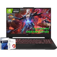 ASUS 2024 TUF A17 게이밍 노트북 17.3인치 FHD 144Hz 디스플레이 AMD Ryzen 9-7940HS 최대 5.2GHz GeForce RTX 4050