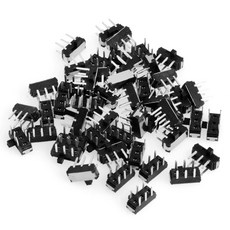 50pcs 6pin PCB 패널 2 위치 SPDT 1P2T 미니 수직 토글 스위치, 50개