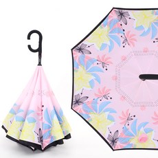 GB-S167 자동 거꾸로우산 반대로우산 차량용우산 세우는우산 양면우산
