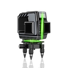 모조리 레이저 레벨기 4D 8선 12선 16선 수평기 독일 오스람그린, 8라인+배터리x2+베이스조절기+리프트+월마운트+리모콘