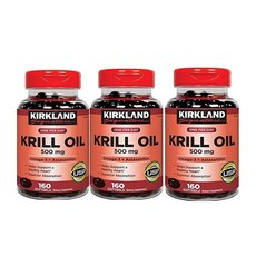 Kirkland Signature 2병 크릴오일 Krill Oil 500mg 160 소프트젤