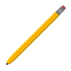 갤럭시탭 S펜 케이스 연필 모양 실리콘 S10 S9 S8 S7 플러스 울트라 FE, 옐로우, 1개