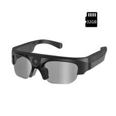 카메라 안경 초고화질 미니 장착 지능형 비디오 녹화 및 음악 재생 가능 4K, 1개, 3) Add 32GB of glasses