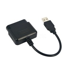 고품질 PS2 플레이 스테이션 조이패드 게임 PC USB 컨트롤러 케이블 어댑터 변환기, [01] Black, 01 Black