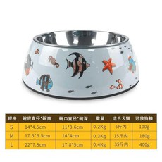 반려동물용식탁 강아지 한라이프 용품 애완견 대야강아지 강아지그릇 식탁 강아지밥그릇 애완동물 일회용품, T11-바다 생선, C02-M-중형(15근 이내)