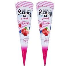 쿨시쿨 아이스크림콘컵 요맘때그릭콘 베리믹스, 150ml, 4세트