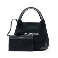 [발렌시아가] [BALENCIAGA] 네이비 카바스 XS 쇼퍼백 390346-AQ38N-