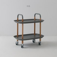 북유럽 이동식 선반 사이드 테이블 트롤리, B.Grey