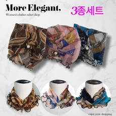 뷰티몽스 쉬폰 스카프 넥 워머 쁘띠 진주 메쉬 간절기 봄 가을 겨울 골프 멀티 숏 자외선 차단 여성