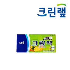 크린랩 주방 위생 음식 포장용 일회용비닐 크린랩 크린백, 대(L), 100개입, 1개